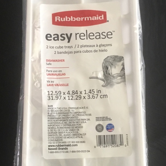 Rubbermaid easy release ice cube trays 2 trays - Picture 1 of 3
